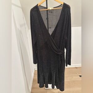 MICHAEL by Michael Kors Black and Silver Dress